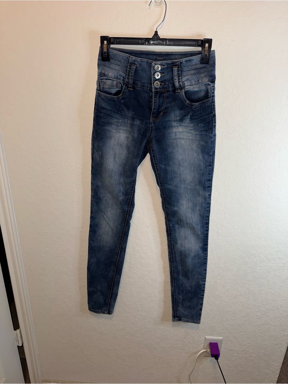 Women's Blue Spice High Waisted Skinny jeans
